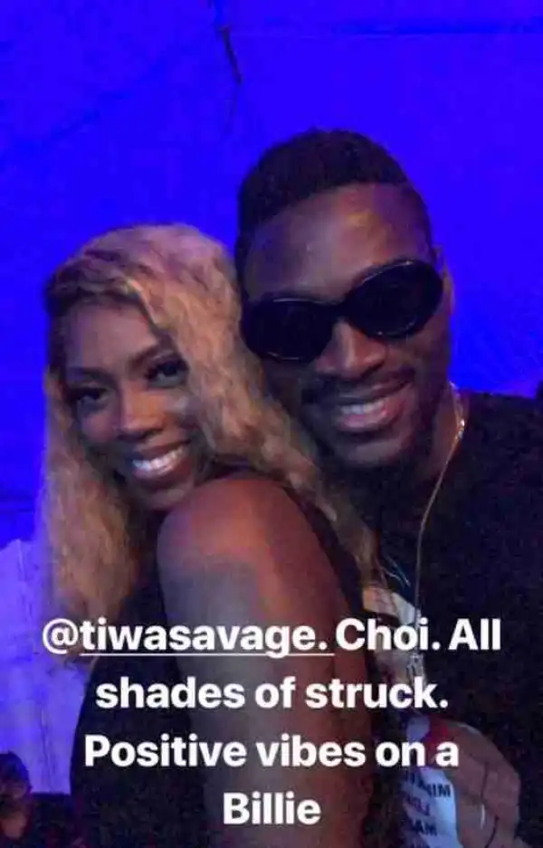 BBNaija Former Housemate, Tobi Meets With Tiwa Savage